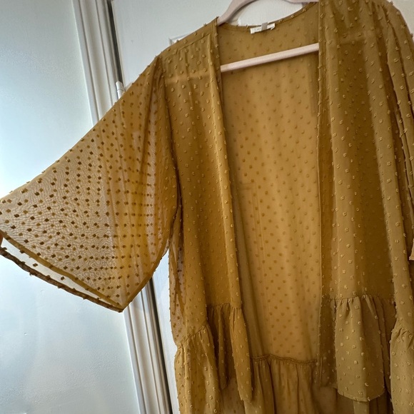 Maurices Golden Sheer Kimono Cardigan - Picture 4 of 6